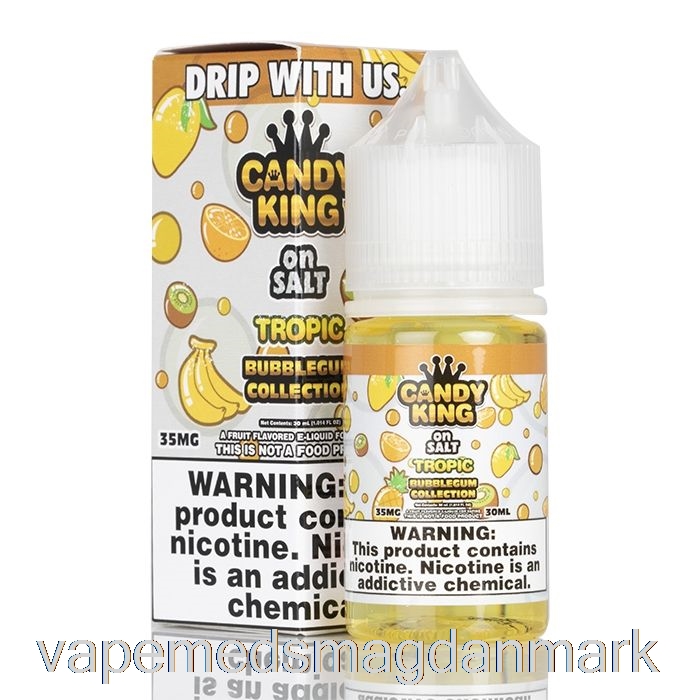 Vape Med Smag Tropic Bubblegum Collection - Candy King On Salt - 30ml 50mg